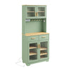SoBuy FSB108-E-GR Alacena de Cocina Alta Verde 80x38x180 cm