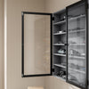 SoBuy FSB113-H-DG Armario de Pared Colgante Estrecho con Puertas de Cristal Gris 80x12.2x80 cm