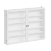 SoBuy FSB113-W Armario de Pared Blanco con Puertas Estantería de Pared con Estantes Ajustables