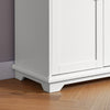 SoBuy FSB76-W Aparador Alto con 4 Puertas 2 Cajones