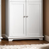 SoBuy FSB76-W Aparador Alto con 4 Puertas 2 Cajones