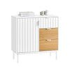 SoBuy FSB91-WN Aparador Recibidor con 1 Puerta y 3 Cajones 75 x 35 x 76 cm
