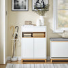 SoBuy FSB97-WN Aparador Multifuncional con 1 Cajón 1 Compartimento y 2 Puertas L60xP34xH85 cm