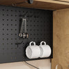 SoBuy FSB98-L-E-N Alacena de Cocina con Luces LED y Enchufes Roble Claro 100x40x170 cm