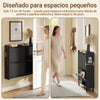 SoBuy FSR100-E-SCH Zapatero Estrecho con Luz LED Sensor y 19 cm de Fondo