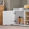 SoBuy FSR109- WN Banco Zapatero con 1 Puerta y estante