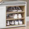 SoBuy FSR109- WN Banco Zapatero con 1 Puerta y estante