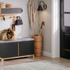 SoBuy FSR117-SCH Banco de almacenamiento con 2 Puertas Negro