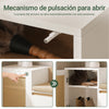 Preventa-SoBuy FSR128-W Banco Zapatero con 2 Estantes 1 Cajón y 1 Puerta Beige Blanco
