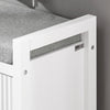 SoBuy FSR146-W Banco Zapatero con 2 Puertas Blanco 91 x 30 x 50 cm