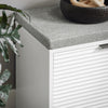 SoBuy FSR147-W Banco Zapatero con 2 Solapas 105 x 35 x 48 cm Blanco