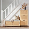 SoBuy FSR154-N Banco Zapatero con 2 Puertas 110 x 40 x 49 cm Natural