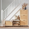 SoBuy FSR154-N Banco Zapatero con 2 Puertas 110 x 40 x 49 cm Natural