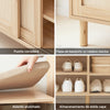 Preventa-SoBuy FSR163-N Banco Zapatero con 2 Puertas y 2 estantes Madera Natural