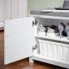 SoBuy FSR168-W Banco Zapatero con 2 Puertas para Entrada
