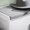 SoBuy FSR168-W Banco Zapatero con 2 Puertas para Entrada