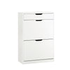 Preventa-SoBuy FSR180-W Zapatero con 2 Solapas y 1 Cajon Blanco 60x30x90 cm