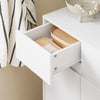 SoBuy FSR190-WN Zapatero con 3 Puertas y 1 cajón 80x34x85 cm Blanco