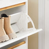 SoBuy FSR193-WN Zapatero con 2 Solapas Mueble de recibidor 60x34x91 cm