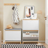 SoBuy FSR193-WN Zapatero con 2 Solapas Mueble de recibidor 60x34x91 cm