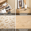 SoBuy FSR200-II-N Zapatero Entrada Recibidor Mueble de Madera con 2 Cajones Abatibles