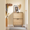 SoBuy FSR200-N Zapatero Entrada Recibidor Mueble de Madera con 2 Cajones Abatibles