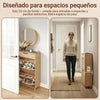 SoBuy FSR212-N Zapatero Estrecho Madera 24cm con cajón y 2 puertas