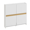 SoBuy FSR225-E-W Mueble Zapatero Estrecho para Recibidor Blanco 103x19x99.5 cm