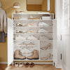SoBuy FSR227-E-W Zapatero Ultra Delgado de 15 cm con 2 Puertas Blanco 98x15x123.5 cm