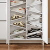 SoBuy FSR231-W Mueble Zapatero Ultra Delgado con Puertas Blanco 115.5x14.5x117 cm