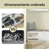 SoBuy FSR64-W Zapatero Banco con 2 solapas Recibidores de Entrada 104x24x52cm Blanco
