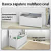 SoBuy FSR76-W Zapatero Banco multifuncional blanco 86 x 38 x54 cm