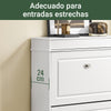 Preventa-SoBuy FSR78-L-W Zapatero Estrecho con 2 Solapas y 1 cajón para Entrada y Recibidor 75x96x24 cm