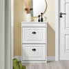 SoBuy FSR78-WG Zapatero Estrecho con 2 Solapas y 1 Cajón acabado Madera Blanca 54x24x82cm