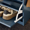 Preventa-SoBuy FSR82-L-B Banco Zapatero con 1 Solapa y 1 Cajon Azul 75x24x52 cm