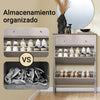 Preventa-SoBuy FSR89-KA Zapatero con Cajón y 2 solapas para 12 Pares Marrón Claro