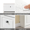 SoBuy FSR94-WG Zapatero Estrecho para Entrada y Recibidor 3 Solapas Madera Envejecida Blanca