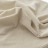 SoBuy FST100-MI Sillón Relax Individual Moderno con Reposapiés Blanco Crema 110x125x65 cm