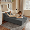 SoBuy FST101-DG Sofá cama 2 plazas convertible en gris oscuro Multifuncional para espacios pequeños