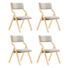 Preventa-SoBuy FST40-HGx4 Lote de 4 Sillas de Madera Silla Plegable Gris