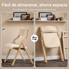 SoBuy FST40-W Silla Plegable de madera Beige