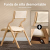 SoBuy FST40-W Silla Plegable de madera Beige