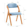 SoBuy FST92-BL Silla Plegable de Madera con Asiento y Respaldo
