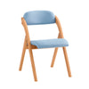SoBuy FST92-BL Silla Plegable de Madera con Asiento y Respaldo