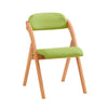 SoBuy FST92-GR Silla Plegable de Madera con Asiento y Respaldo Verde