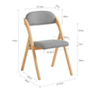 SoBuy FST92-N Silla con Asiento y Respaldo Tapizado Gris