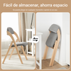 SoBuy FST92-N Silla con Asiento y Respaldo Tapizado Gris