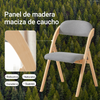SoBuy FST92-Nx2 Lote de 2 Sillas Plegables de Madera con Asiento y Respaldo