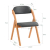 SoBuy FST92-SG Silla Plegable de Madera con Asiento y Respaldo Gris