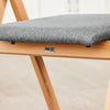 SoBuy FST98-HG Silla de Madera con Cojín para Comedor Plegable y Montada Gris